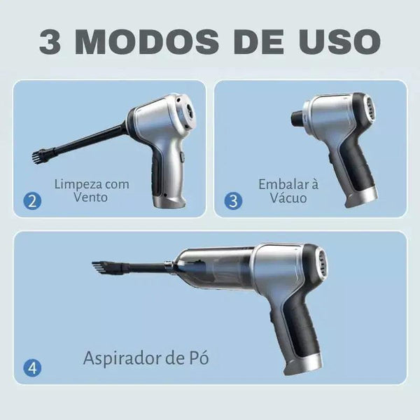 Aspirador de Pó Portátil 4 em 1 Master Cleaner® - FRETE GRÁTIS - Ultimo dia de Desconto 🔥